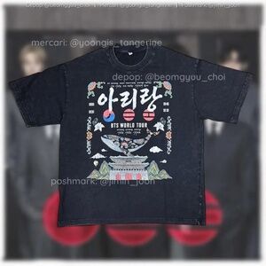 BTS Arirang World Tour custom black t-shirt 💜